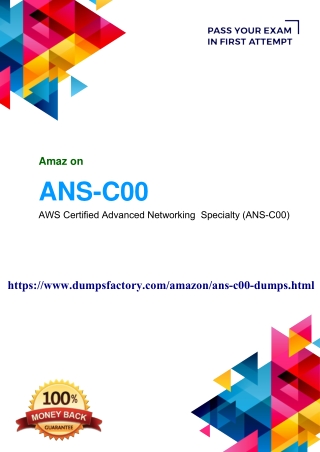 ANS-C00 Real Exam Questions Answers - Amazon ANS-C00 Dumps PDF