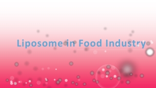 Liposome in Food Industry