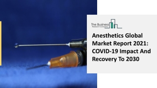 Anesthetics Market Application, Business Opportunities, Trends And Growth