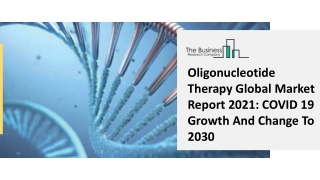 Oligonucleotide Therapy Global Market Report 2021 COVID 19 Growth And Change To 2030