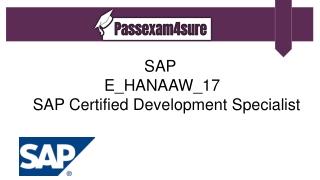 SAP E_HANAAW_17 Exam Material | E_HANAAW_17 Dumps PDF | PassExam4Sure