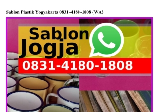 Sablon Plastik Yogyakarta Ö8ᣮI·ᏎI8Ö·I8Ö8[WA]