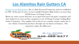 Los Alamitos Rain Gutters CA