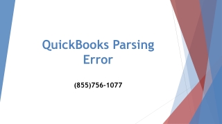 QuickBooks Parsing Error