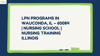 LPN Programs in Wauconda, IL – 60084 | Nursing School | Nursing Training Illinoi