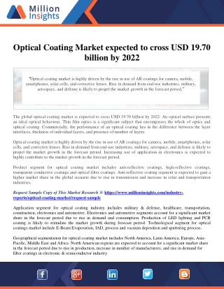 Optical Coating Market