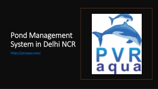 Pond Management in Delhi NCR