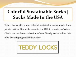 Colorful Sustainable Socks | Socks Made In the USA