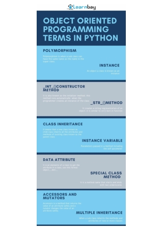 object oriented programming terms in python