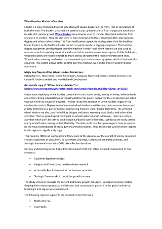 Wheel Loaders Market