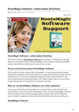 rootsmagicsupport.com-RootsMagic Software- united states Families