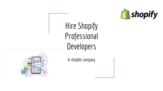 Hire Shopify Professional Developers from Us