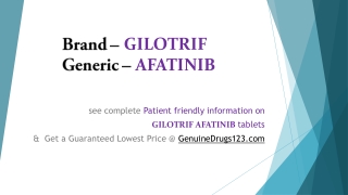 GILOTRIF AFATINIB Cost, Dosage, Uses and Side Effects