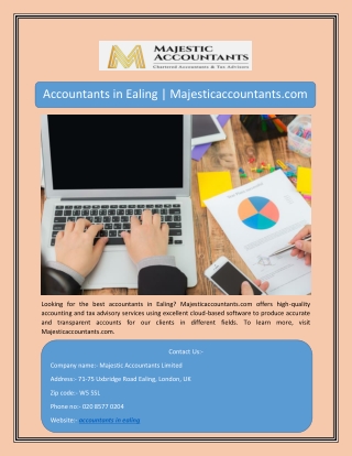 Accountants in Ealing | Majesticaccountants.com