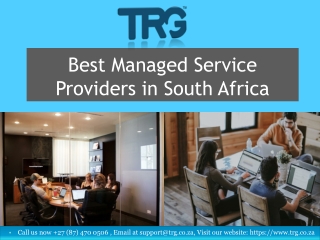 Best Managed Service Providers in South Africa