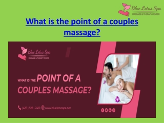 COUPLE MASSAGE TUKWILA WA