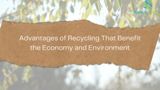 Recycling Benefits & Protect The Environment