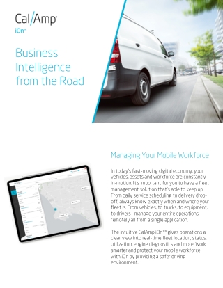 CalAmp iOn™ for Commercial Fleet Tracking