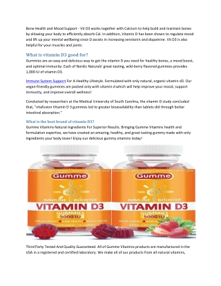 vitamin supplement d3