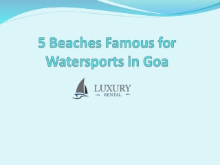 5 Beaches Famous for Watersports in Goa