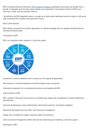 ERP Business Option and also Its Significance