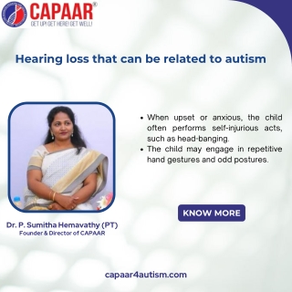Hearing loss that can be related to autism | Best Autism Centers in Bangalore