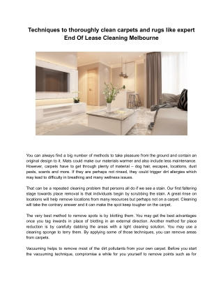 Vacate Cleaning Melbourne A1 end of lease cleaning melbourne