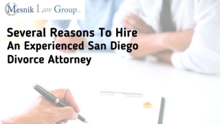 Several Reasons To Hire An Experienced Divorce Attorney
