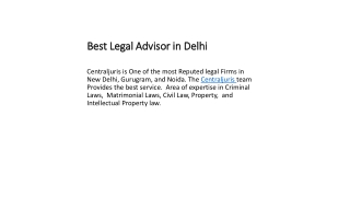Best Legal Advisor in Delhi/NCR