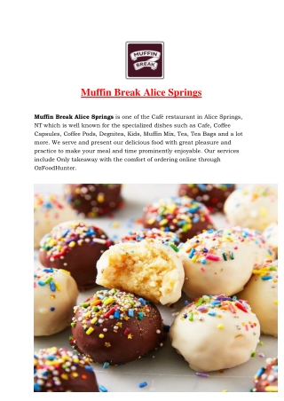 5% Off - Muffin Break Alice Springs - Coffee Takeaway, NT