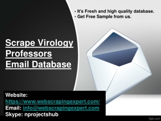 Scrape Virology Professors Email Database