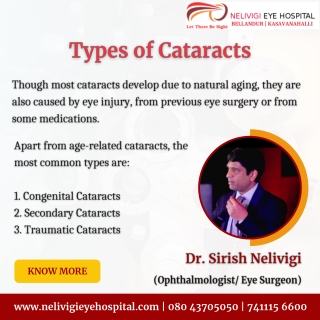 Types of Cataracts | Best Eye Hospitals in Bellandur, Bangalore | Nelivigi Eye