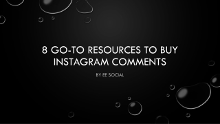 8 Go-To Resources to Buy Instagram Comments