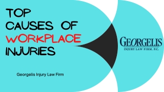 Top Causes of Workplace Injuries | Georgelis Injury Law Firm