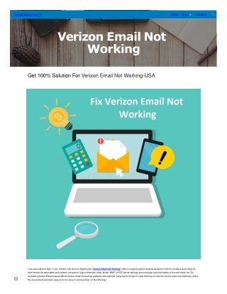 Verizon Mail Not Working