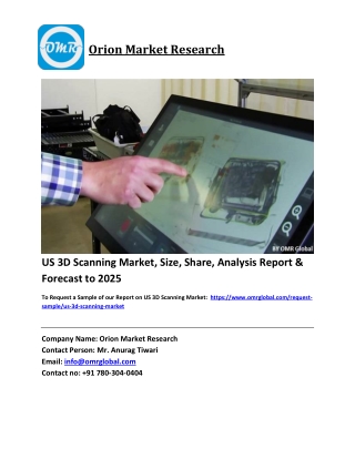 US 3D Scanning Market Trends, Size, Competitive Analysis and Forecast 2019-2025