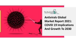 Antivirals Global Market Report 2021 COVID 19 Implications And Growth To 2030