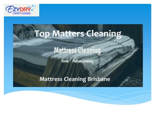 Top Mattress Cleaning in Brisbane