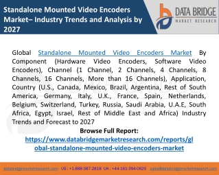 Standalone Mounted Video Encoders Market Share, CAGR, Industry Growth, Challenge