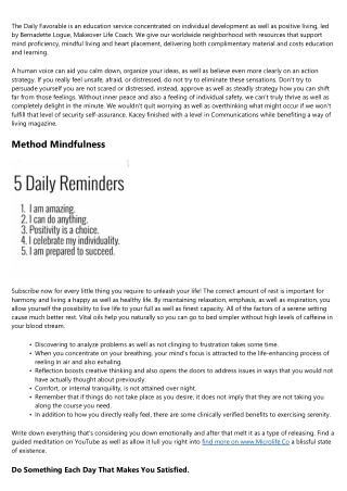 How To Have Assurance And Inner Calm