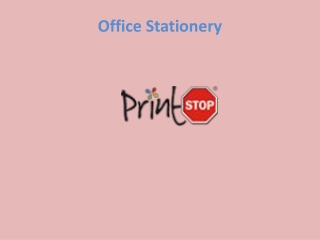 Custom Office Stationery Supplies and Stationery Printing Online