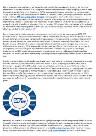 The Core Objectives of ERP