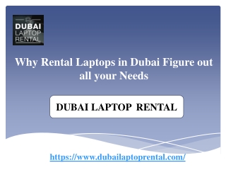 Why Rental Laptops in Dubai Figure out all your Needs?