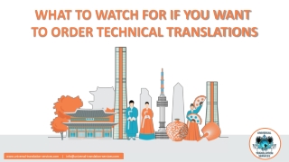 What To Watch For If You Want To Order Technical Translations