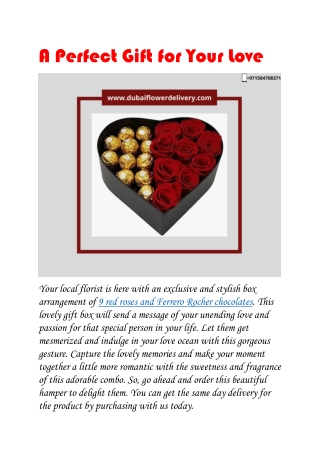 A Perfect Gift for Your Love-