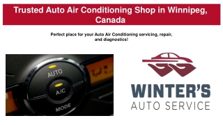 Trusted Auto Air Conditioning Shop in Winnipeg, Canada