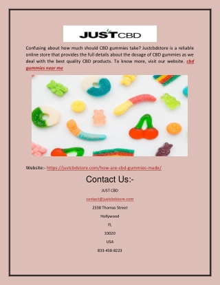 Cbd Gummies Near Me | Justcbdstore.com