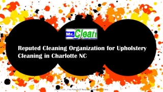 Reputed Cleaning Organization for Upholstery Cleaning in Charlotte NC