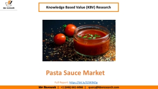 Pasta Sauce Market Size Worth $16.6 billion by 2026