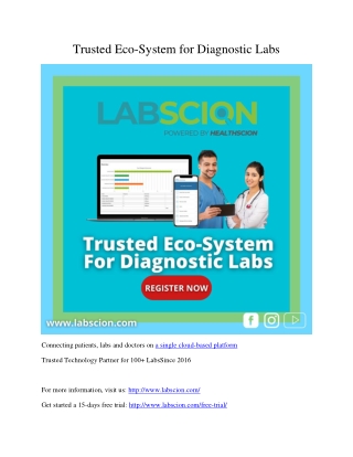 Trusted Eco-System for Diagnostic Labs